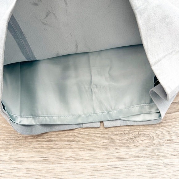 Danier Women’s Leather Suede Mini Dress Cocktail Spaghetti Straps Sky Blue S/P - Picture 4 of 8